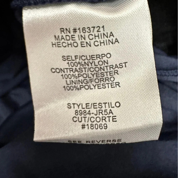 Formal Dress Size 11 Navy Lined Lace-up Open Back Gown Fall Wedding Flowers - Picture 9 of 11